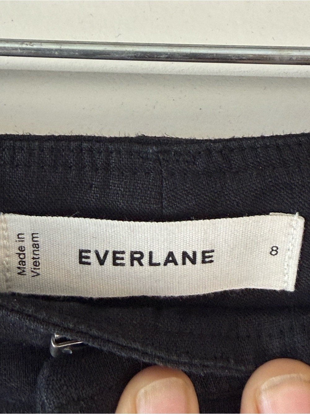 Everlane The Linen Way High Drape Pant Black Size 8 - Picture 3 of 5